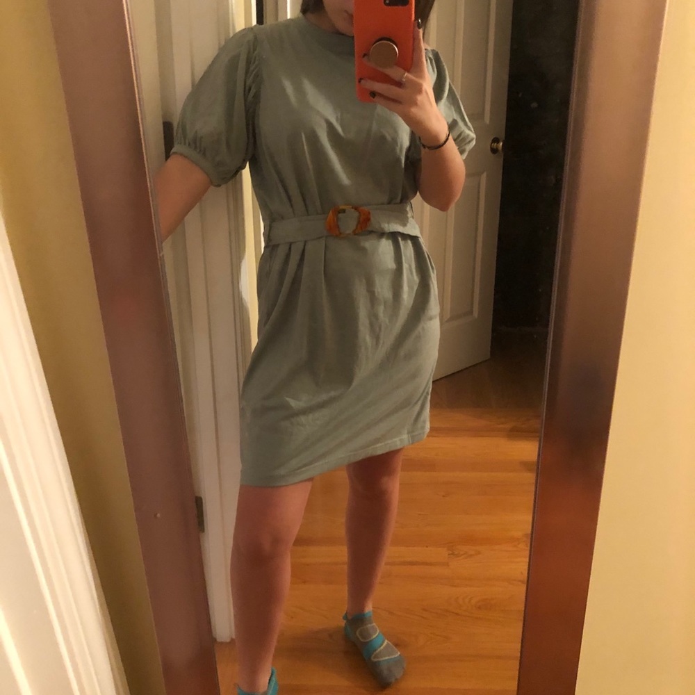 Missguided Puff sleeve tshirt dress